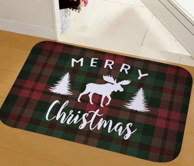 Türmatte – Rutschfeste Weihnachtsdekoration Lustiger Weihnachtsmann-Teppich