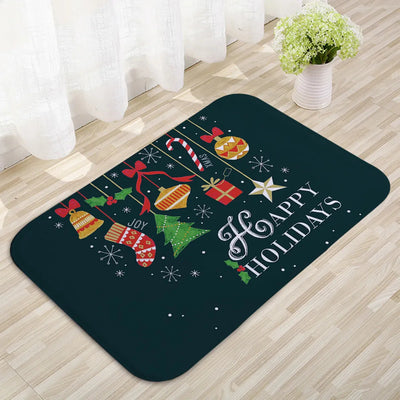 Türmatte – Rutschfeste Weihnachtsdekoration Lustiger Weihnachtsmann-Teppich