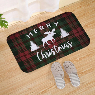 Türmatte – Rutschfeste Weihnachtsdekoration Lustiger Weihnachtsmann-Teppich