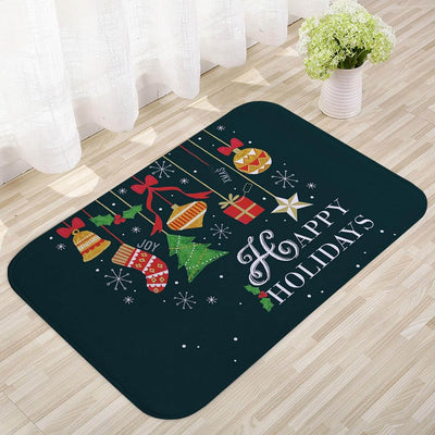 Türmatte – Rutschfeste Weihnachtsdekoration Lustiger Weihnachtsmann-Teppich