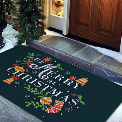 Türmatte – Rutschfeste Weihnachtsdekoration Lustiger Weihnachtsmann-Teppich