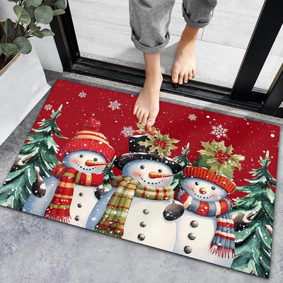 Türmatte – Rutschfeste Weihnachtsdekoration Lustiger Weihnachtsmann-Teppich