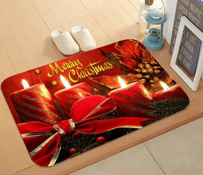 Türmatte – Rutschfeste Weihnachtsdekoration Lustiger Weihnachtsmann-Teppich