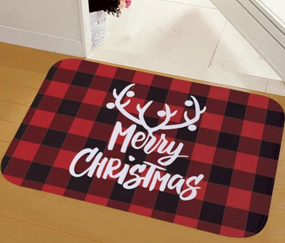 Türmatte – Rutschfeste Weihnachtsdekoration Lustiger Weihnachtsmann-Teppich