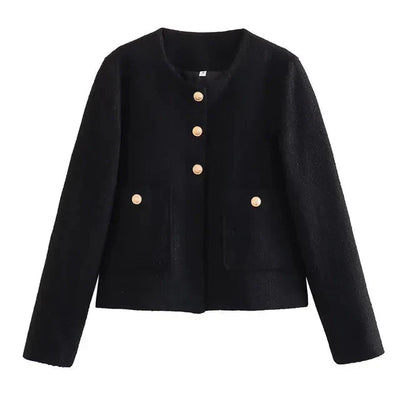 Tweedjacke | Mit Knöpfen zu schließen | Herbst | Blazerjacke | Damenjacke