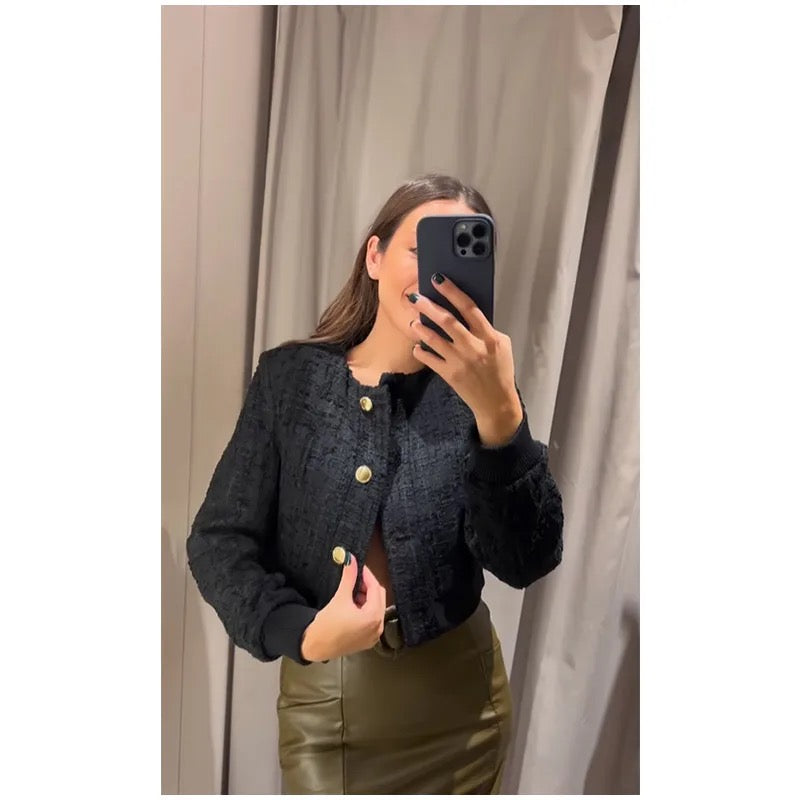 Tweedjacke | Mit Knöpfen zu schließen | Herbst | Blazerjacke | Damenjacke