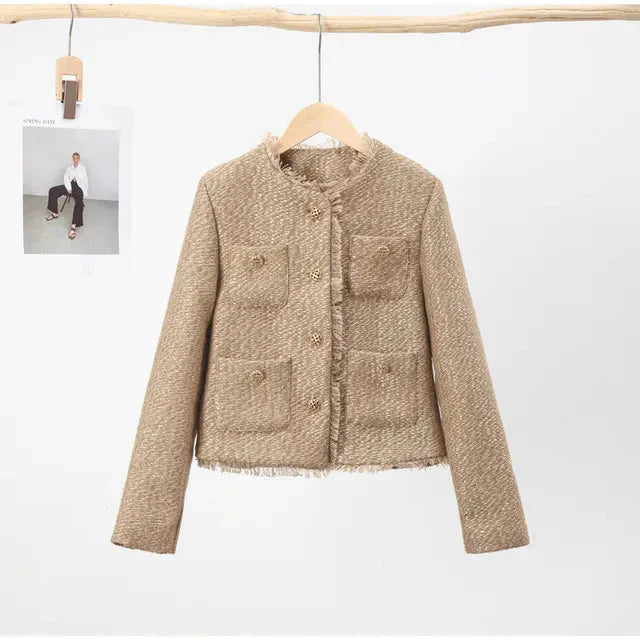Tweedjacke | Mit Knöpfen zu schließen | Herbst | Blazerjacke | Damenjacke