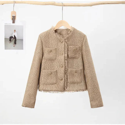 Tweedjacke | Mit Knöpfen zu schließen | Herbst | Blazerjacke | Damenjacke