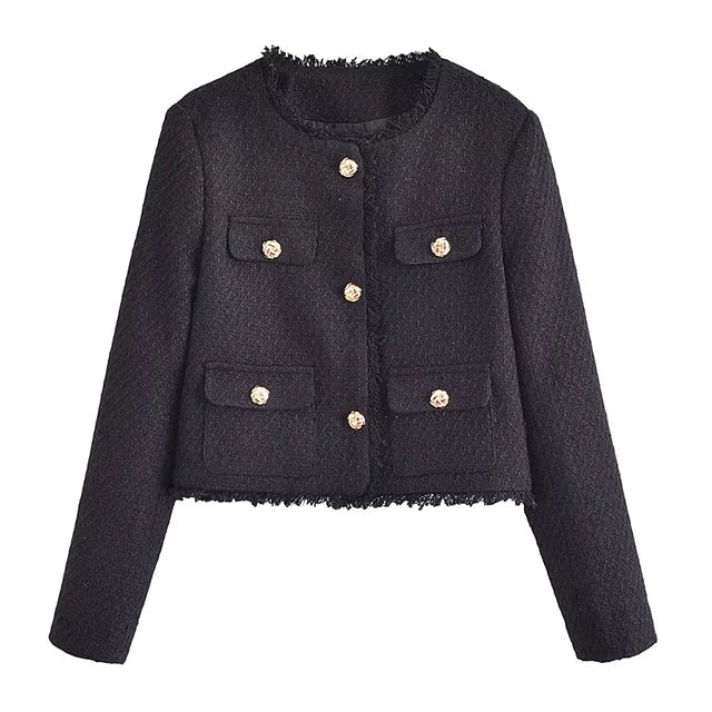 Tweedjacke | Mit Knöpfen zu schließen | Herbst | Blazerjacke | Damenjacke