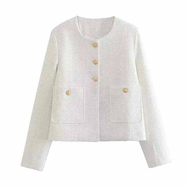 Tweedjacke | Mit Knöpfen zu schließen | Herbst | Blazerjacke | Damenjacke