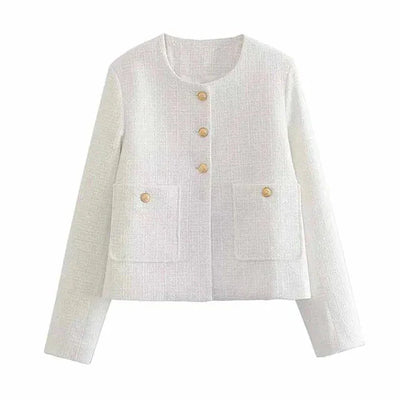 Tweedjacke | Mit Knöpfen zu schließen | Herbst | Blazerjacke | Damenjacke