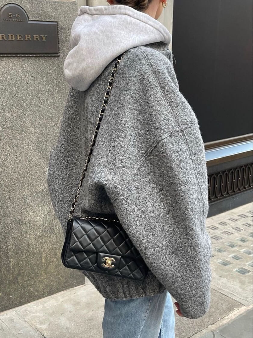 Übergroße Jacke | Grau | Herbst | Bomberjacke | Damenjacke