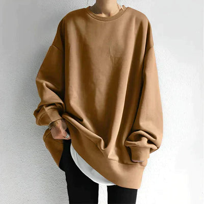 Übergroßes Sweatshirt – Gemütlich – Pullover – Schlabberpullover – Damenbekleidung