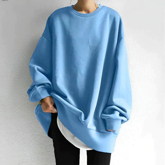 Übergroßes Sweatshirt – Gemütlich – Pullover – Schlabberpullover – Damenbekleidung