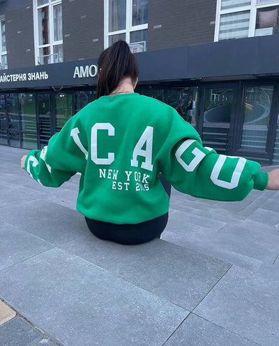 Übergroßes Sweatshirt – kuscheliges, locker sitzendes Damen-Sweatshirt