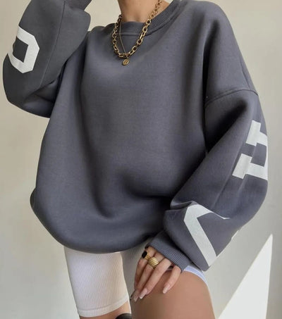 Übergroßes Sweatshirt – kuscheliges, locker sitzendes Damen-Sweatshirt