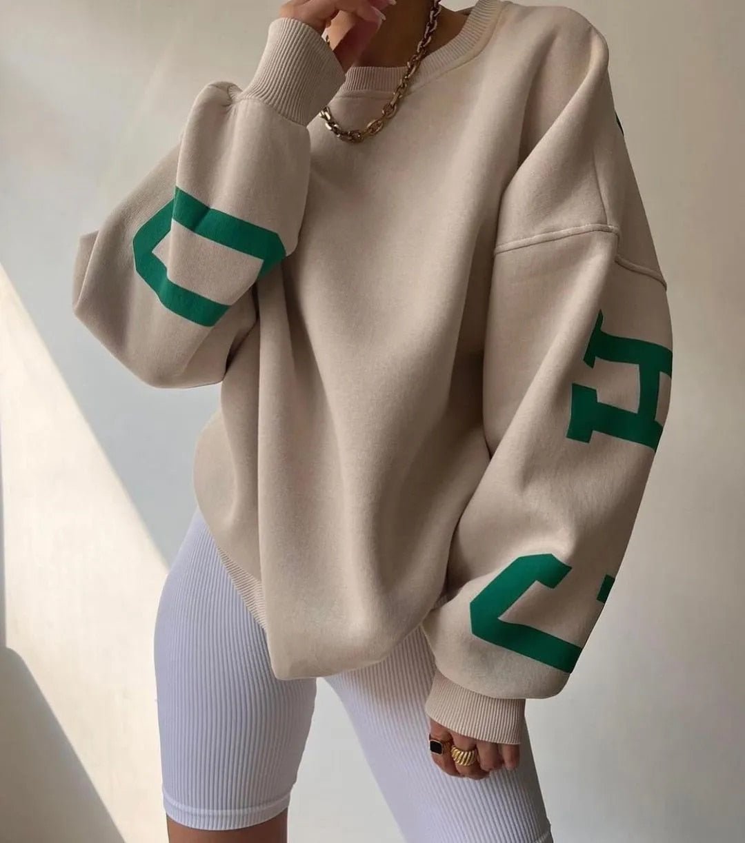 Übergroßes Sweatshirt – kuscheliges, locker sitzendes Damen-Sweatshirt