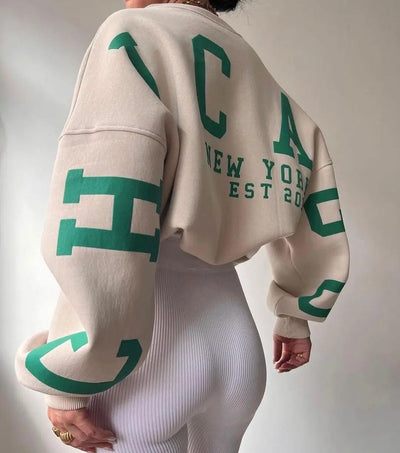 Übergroßes Sweatshirt – kuscheliges, locker sitzendes Damen-Sweatshirt