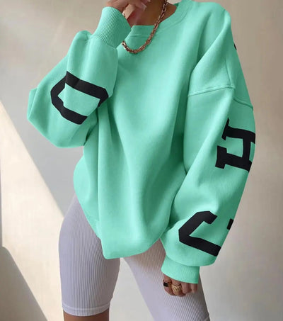 Übergroßes Sweatshirt – kuscheliges, locker sitzendes Damen-Sweatshirt