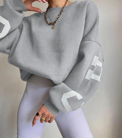 Übergroßes Sweatshirt – kuscheliges, locker sitzendes Damen-Sweatshirt