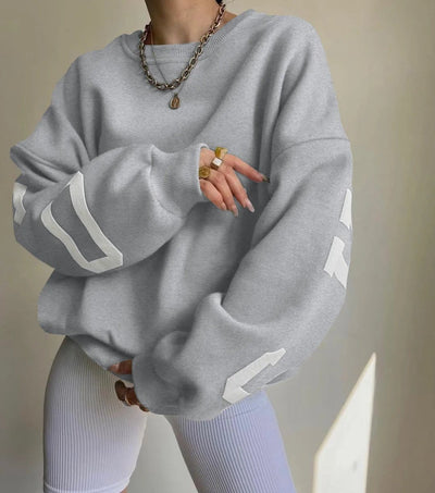 Übergroßes Sweatshirt – kuscheliges, locker sitzendes Damen-Sweatshirt