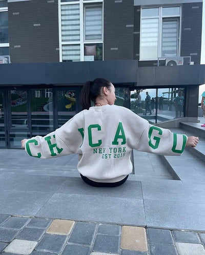 Übergroßes Sweatshirt – kuscheliges, locker sitzendes Damen-Sweatshirt