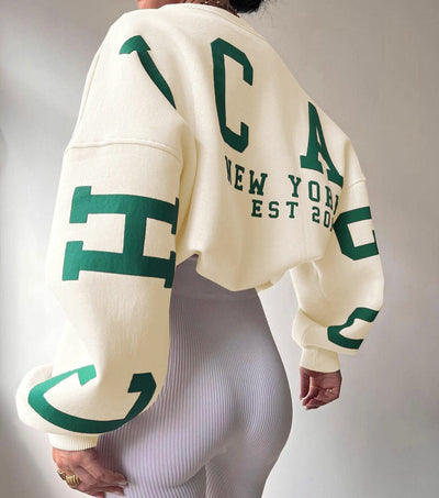 Übergroßes Sweatshirt – kuscheliges, locker sitzendes Damen-Sweatshirt