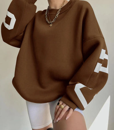 Übergroßes Sweatshirt – kuscheliges, locker sitzendes Damen-Sweatshirt