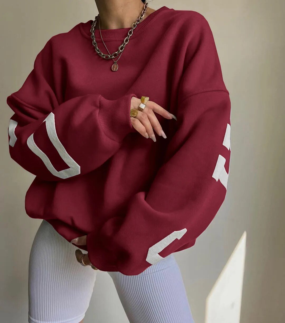 Übergroßes Sweatshirt – kuscheliges, locker sitzendes Damen-Sweatshirt