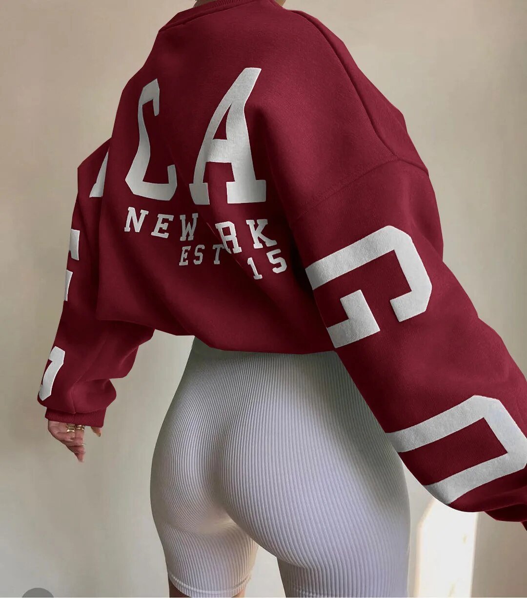 Übergroßes Sweatshirt – kuscheliges, locker sitzendes Damen-Sweatshirt