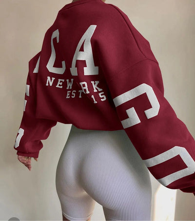 Übergroßes Sweatshirt – kuscheliges, locker sitzendes Damen-Sweatshirt