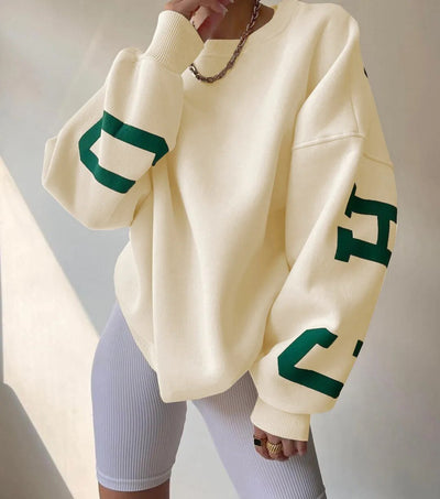 Übergroßes Sweatshirt – kuscheliges, locker sitzendes Damen-Sweatshirt