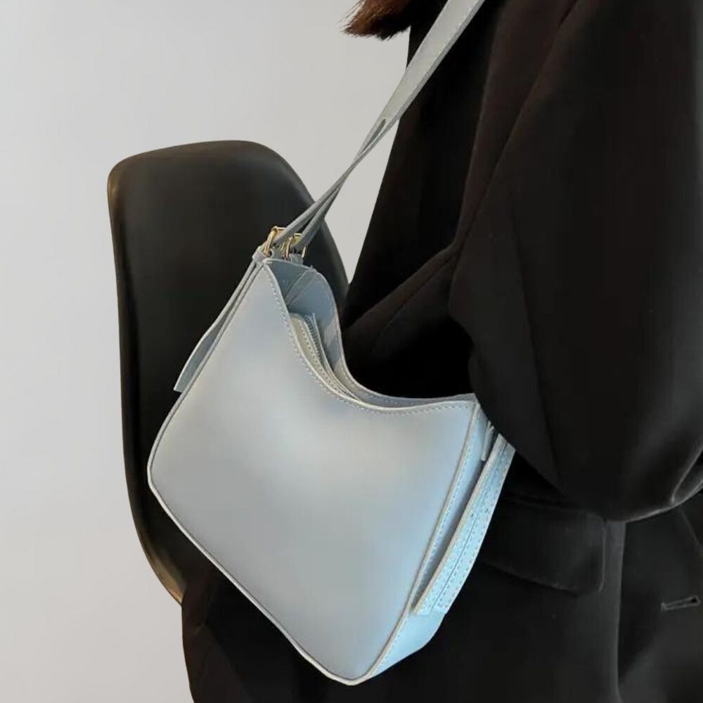 Umhängetasche | Reißverschluss | Klein | Schultertasche | Kunstledertasche