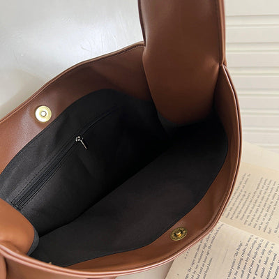 Umhängetasche – große Damen-Allzwecktasche aus Kunstleder