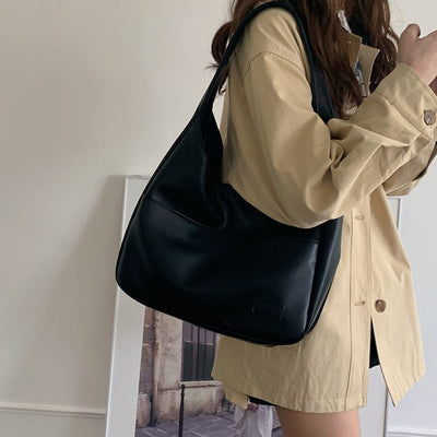 Umhängetasche – große Damen-Allzwecktasche aus Kunstleder