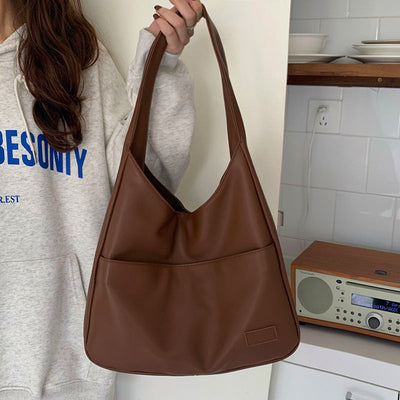 Umhängetasche – große Damen-Allzwecktasche aus Kunstleder