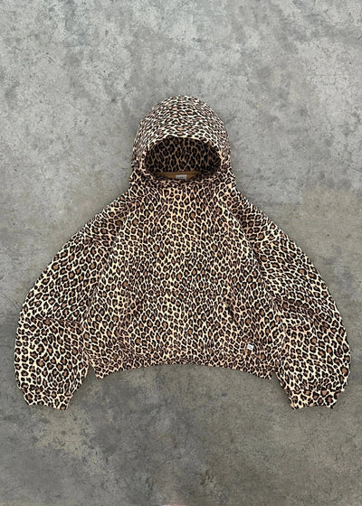 Unisex-Kapuzenpullover | Leopard | Tasche | Oversize-Kapuzenpullover | Pullover-Kapuzenpullover