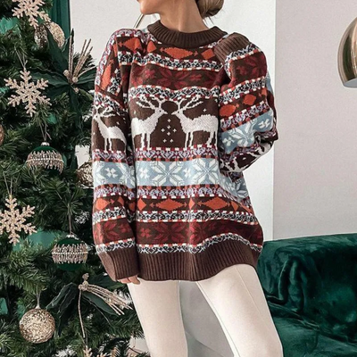 Baliona | Damen Winter Übergröße Pullover | Weihnachten