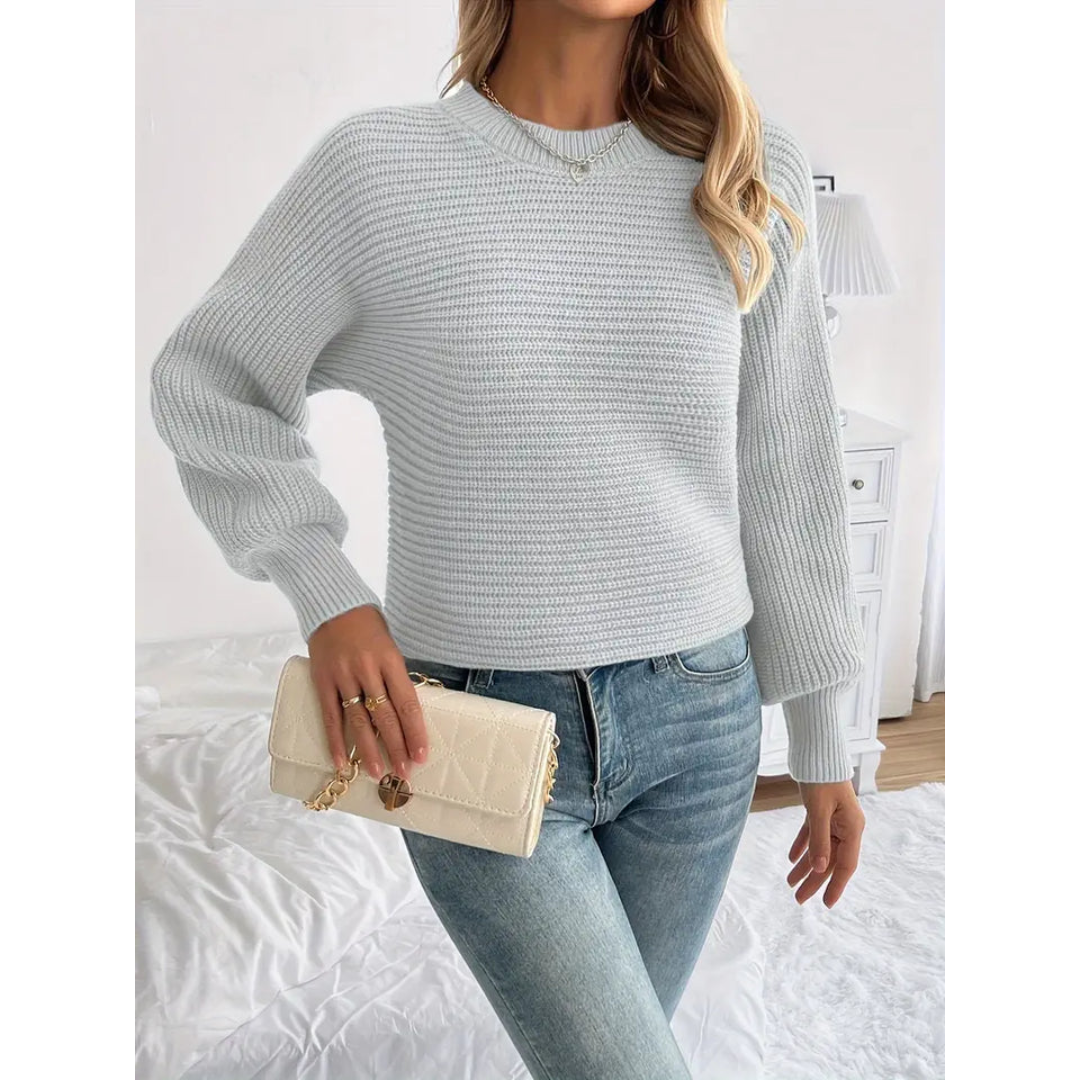 Alessandral | Damen Strick Langarm Pullover | Warme