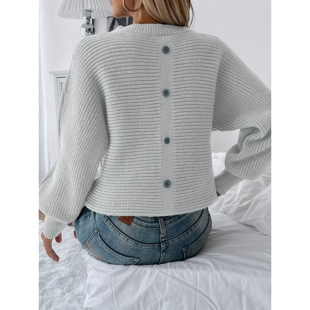 Alessandral | Damen Strick Langarm Pullover | Warme