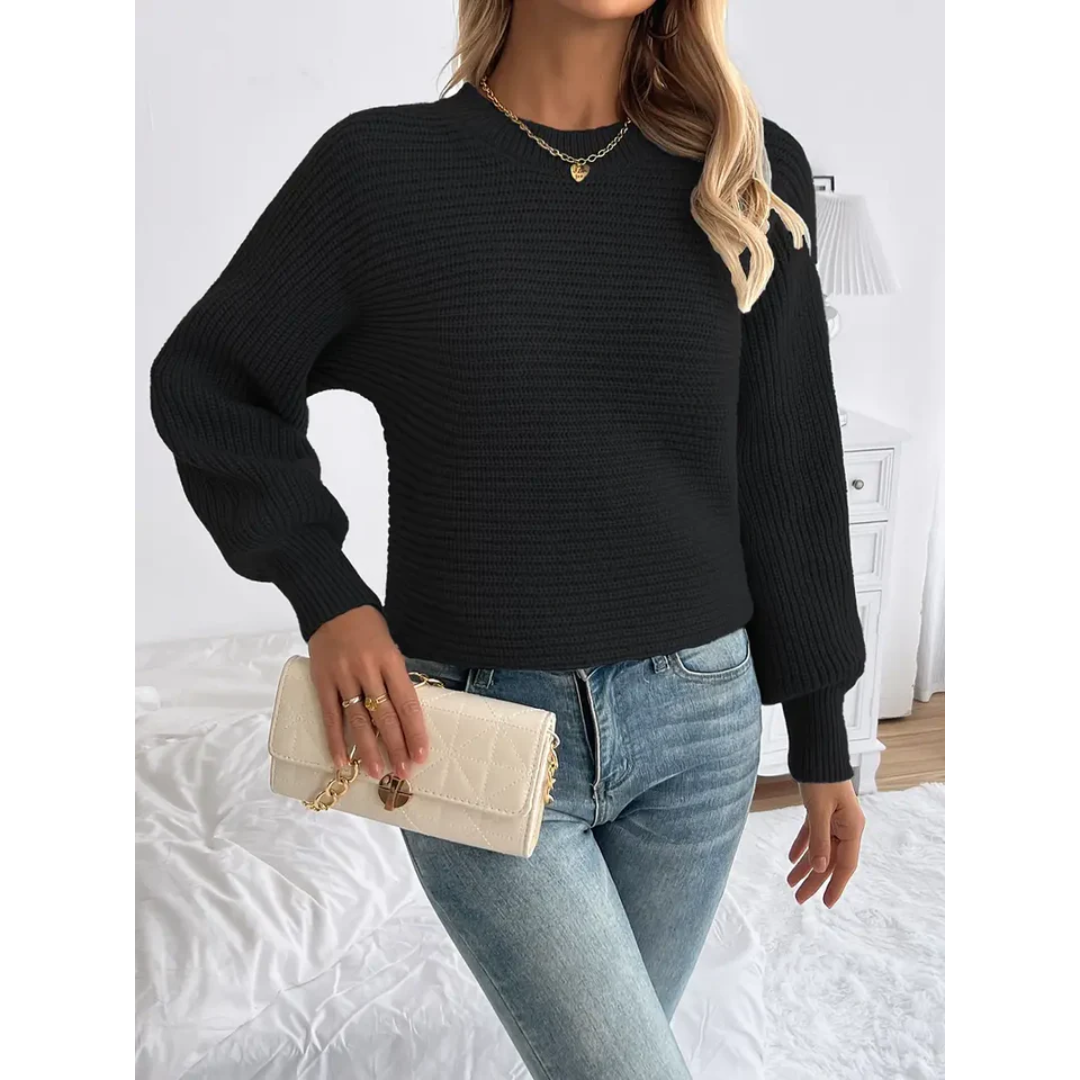 Alessandral | Damen Strick Langarm Pullover | Warme