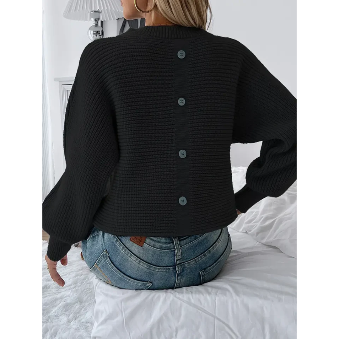Alessandral | Damen Strick Langarm Pullover | Warme