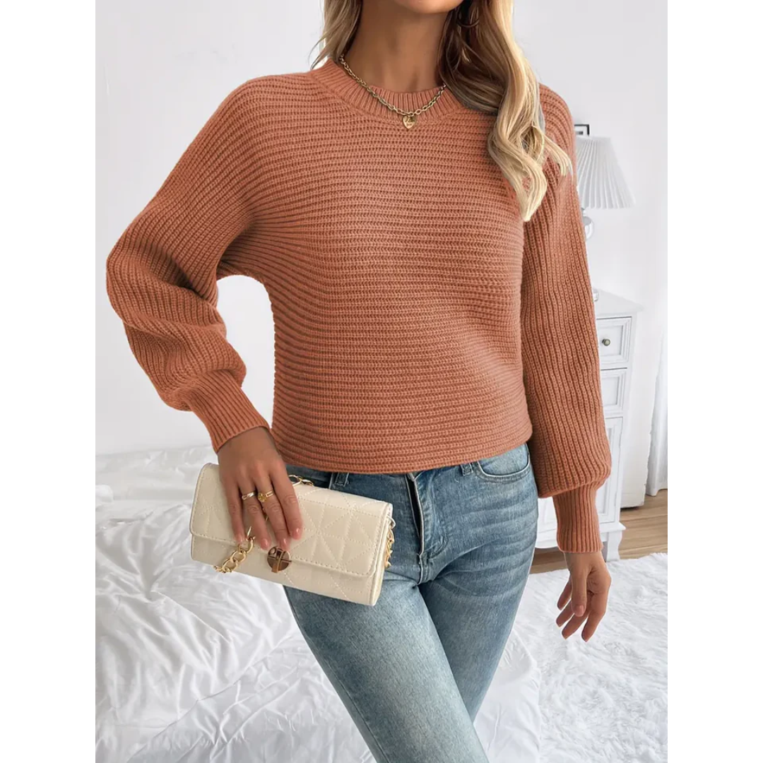 Alessandral | Damen Strick Langarm Pullover | Warme
