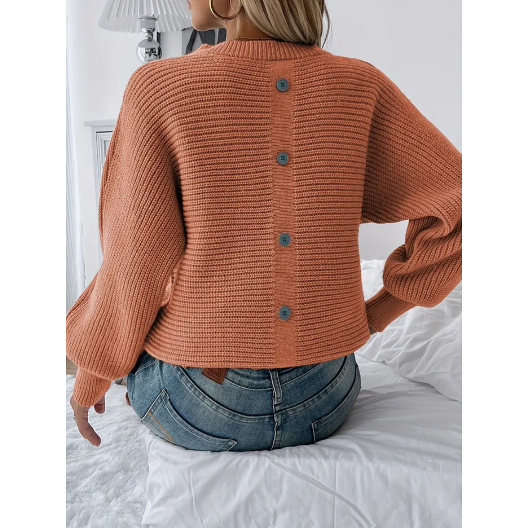Alessandral | Damen Strick Langarm Pullover | Warme