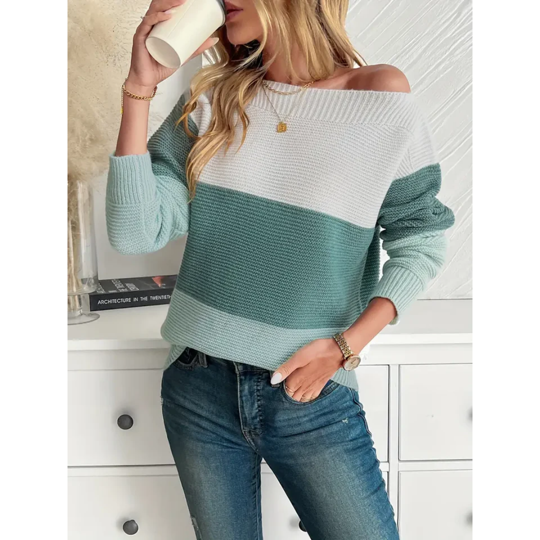 Anniele | Damen Winter Strick Pullover | Langarm