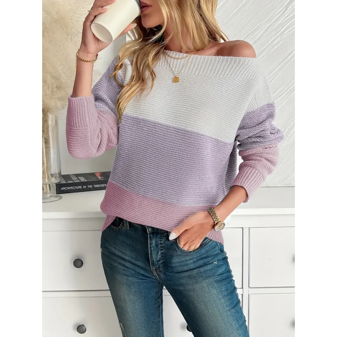 Anniele | Damen Winter Strick Pullover | Langarm