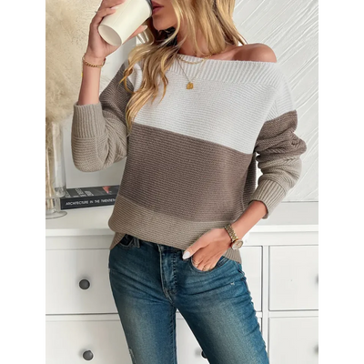 Anniele | Damen Winter Strick Pullover | Langarm