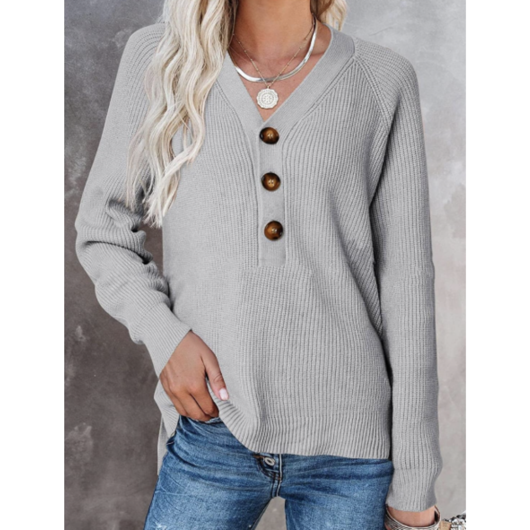 Arviana | Damen Langarm Strick Pullover | Warme