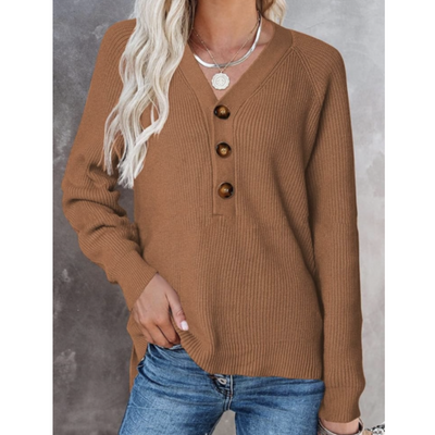 Arviana | Damen Langarm Strick Pullover | Warme