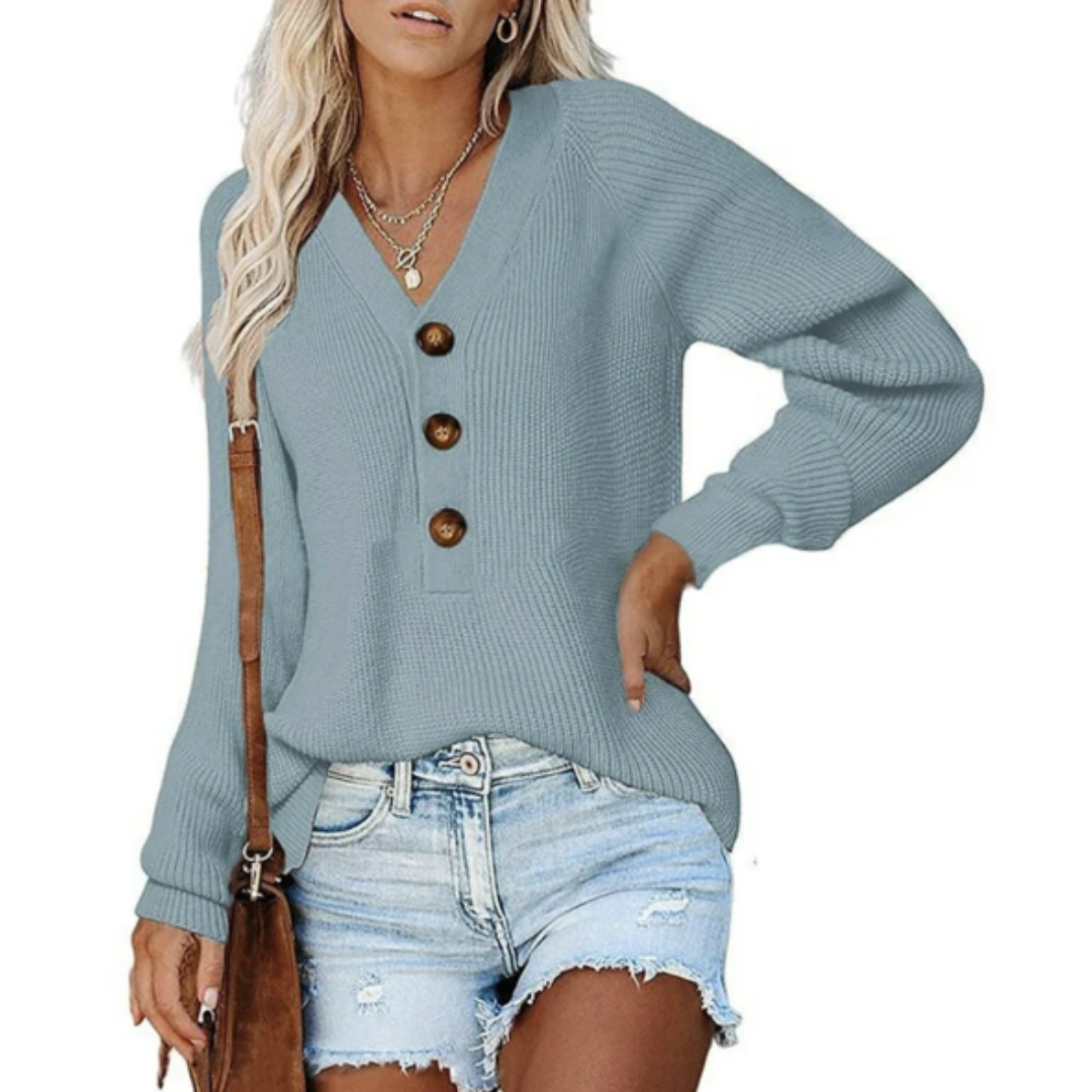 Arviana | Damen Langarm Strick Pullover | Warme